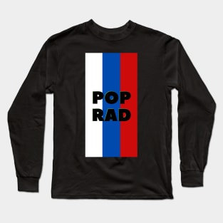 Poprad City in Slovakian Flag Colors Vertical Long Sleeve T-Shirt